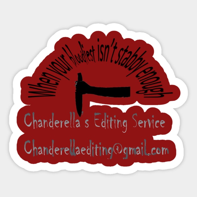 Stabby  Knife Sticker by chanderella